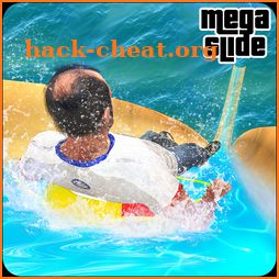 Mega Ramp Water Slide Amusement Park Downhill Rush icon