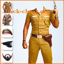 Men Police Suit Photo Editor icon