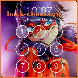 Miraculous Ladybug ART PIN Security Wallpaper icon