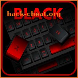 Modern Black Red Keyboard icon