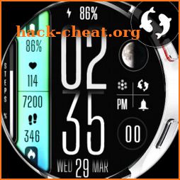 Modern Digital Watch Face IN35 icon