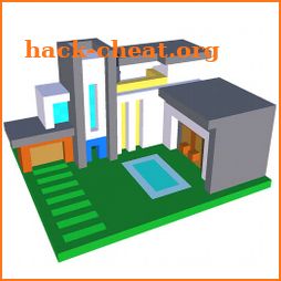 Modren Houses 3D Color by Number - Voxel Colouring icon