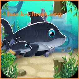 Mommy & Baby Shark Run Do Do Do Fun Adventure icon