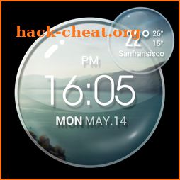 Moto Blur Style Weather Clock icon