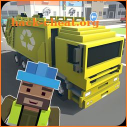 Mr. Blocky Garbage Man SIM icon