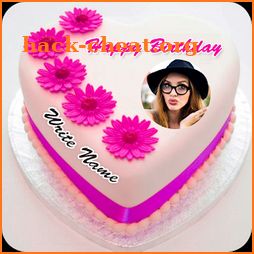 Name Photo On Birthday Cake icon