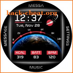 NASA Galaxy Digital Watch Face icon