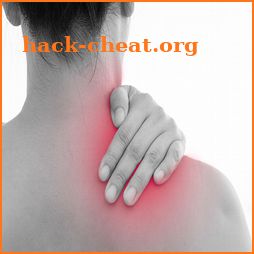 Neck, shoulder pain relief icon