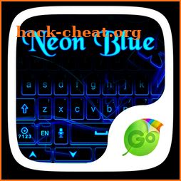 Neon Blue GO Keyboard Theme icon