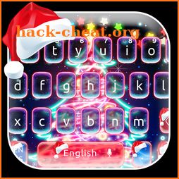 Neon Christmas Keyboard Theme icon