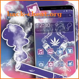 Neon Color Weed Cigarette Theme icon