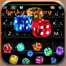 Neon Dice Gravity Keyboard Background icon