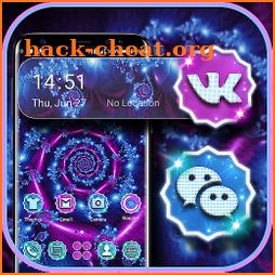 Neon Flower Art Launcher Theme icon