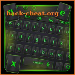 Neon Green Keyboard icon