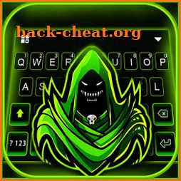 Neon Green Reaper Keyboard Background icon