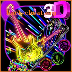 Neon Guitar 3D Gravity Theme🎸 icon