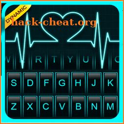 Neon Heart Love Keyboard Theme icon