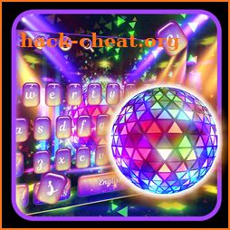 Neon Party Night Keyboard Theme icon