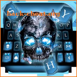 Neon Skull Keyboard Theme icon