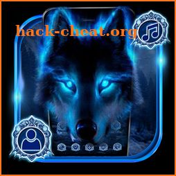 Neon Vivid Wolf Theme icon