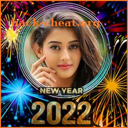 New year photo frame 2022 icon