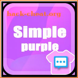 Next SMS Simple purple skin icon