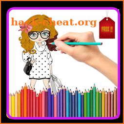 Nice Fashion Girl Coloring Book - Kids Coloring icon