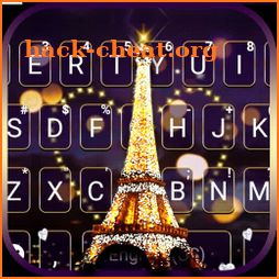 Night Romantic Paris Keyboard Theme icon