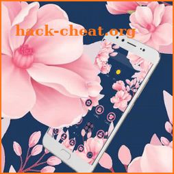 Ocean Pink Flowers Theme icon