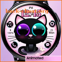 Odd-eye Balck Cat_Watchface icon