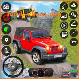 Offroad car driving simulator icon