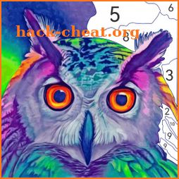 Owl Paint by Number Coloring icon