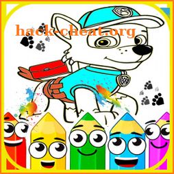 Paw Pappy Education Coloring Book For Patrol icon