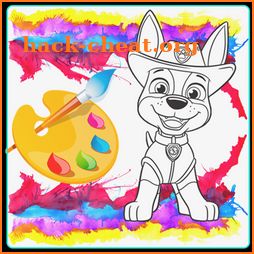 Paw patrol coloring icon