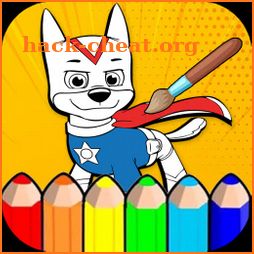 Paw Puppy On Patrol Coloring Pages icon