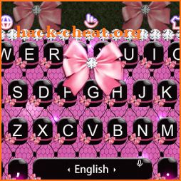 Pink Bow Keyboard Theme icon