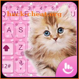 Pink Cute Cat Keyboard Theme icon