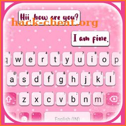 Pink Dot SMS Keyboard Background icon