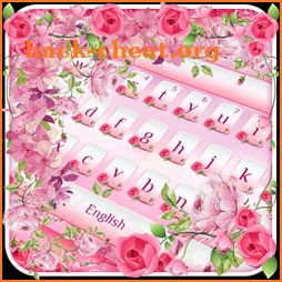 Pink Flower Keyboard icon