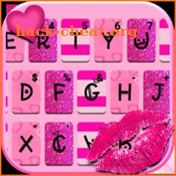 Pink Girly Love Keyboard Theme icon