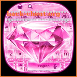 Pink Glitter Diamond Keyboard icon