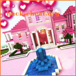 Pink House Pixel craft 2019 Map for Girls icon