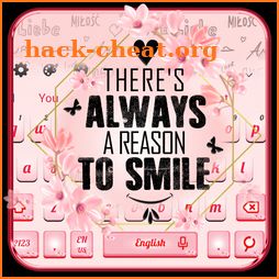 Pink Lovely Quote Keyboard Themes icon