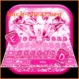 Pink Sparkle Diamond Keyboard Theme icon