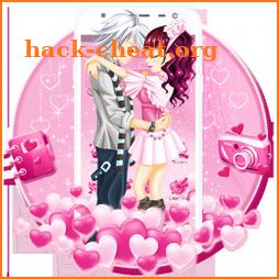 Pink Sweet Lovely Couple Theme icon