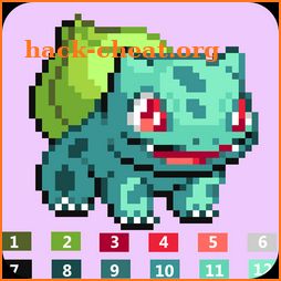 Pixel art Coloring by numbers for Pokemons icon