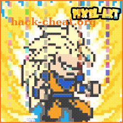 Pixel-Art DBZ Paint By Number Bakugan icon