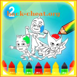 PJ NANO MASKS COLORING FUN 2 icon