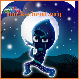 Pj super heroes ninja cartoon catboy mask icon