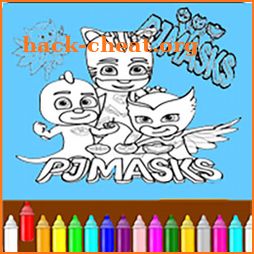 PJ Superheroes Masks coloring book icon